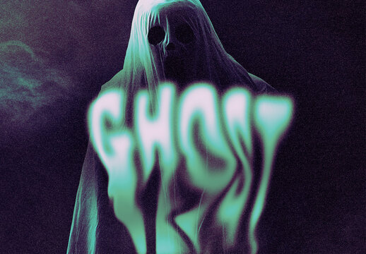 Ghost Text Effect. Generative AI