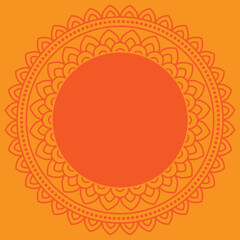 Beautiful Mandala Frame Background for Stunning Design Accents | Perfect for Posters, Invitations, and Social Media and more