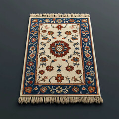 3D Rug Icon: Decorative Home Floor Covering Illustration Logo