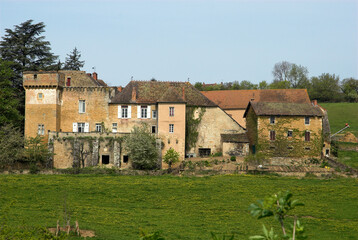 Chateau, Salornay sur Guye, 71250, Saône et Loire, région Bourgogne Franche Comté, France