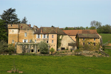 Obraz premium Chateau, Salornay sur Guye, 71250, Saône et Loire, région Bourgogne Franche Comté, France