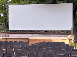Cinema en plein air - Ecran blanc