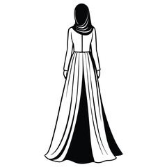 Explore the elegance of the Serenity Maxi Dress, a full-length gown perfect for modern ladies. This printable graphic design showcases a stylish and chic outfit ideal for various occasions.