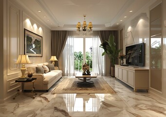 Fototapeta premium Living room