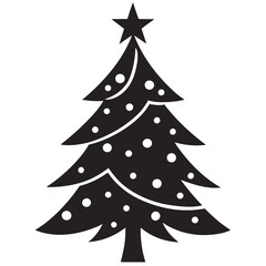 Christmas Tree Icons Vector Illustrations for Holiday Designs