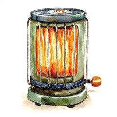 heater watercolor clipart illustration isolate