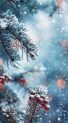 Winter Wonderland. Festive Christmas scenery concept