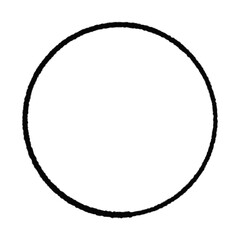 Black circle frame.