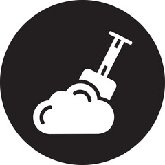 shovel glyph icon