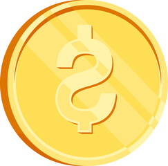 Gold Coin Isolated