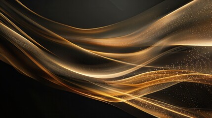 Luxury Elegance. High detailed plain wallpaper in black, gold, and white HD design
