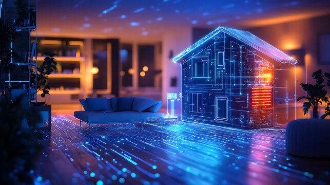 Explore an advanced AI-powered home automation system designed for seamless voice control and real-time adjustments in a modern living environment