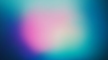 Obraz premium Ethereal blue, green, purple and pink Gradient Blend with Intense Edges, Glowing Light Effect, Rectangular Depth, Dark Mystic Atmosphere