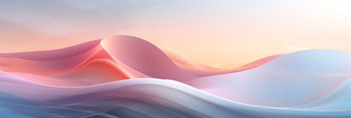 dreamy background with soft gradient background and minimalistic geometric shapes.