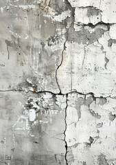 Fototapeta premium Vintage cement wall, weathered texture, subtle cracks, soft gray tones