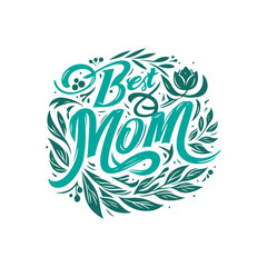Best mom typography t shirt design for mothers day celebration. editable vector Mom day. For cards, invitations, prints etc.