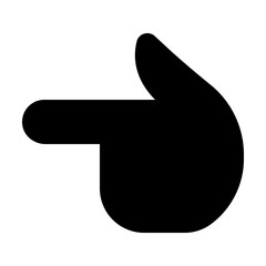 Hand Pointing Left Icon