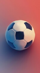 Naklejka premium Vibrant Football Wallpaper. Sports-inspired design concept