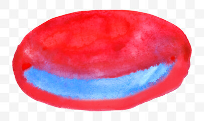 Watercolor vector red and blue Background. Watercolor Wash. Red Watercolor Background.