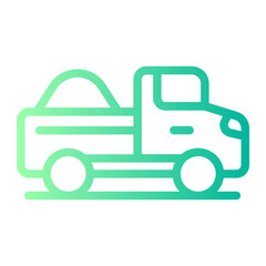 truck gradient icon