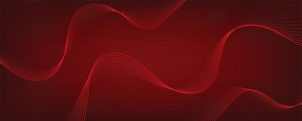 red abstract background with waves