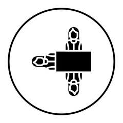 Meeting vector icon. Can be used for Business Training iconset.