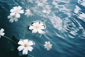 Floating flower outdoors blossom nature.