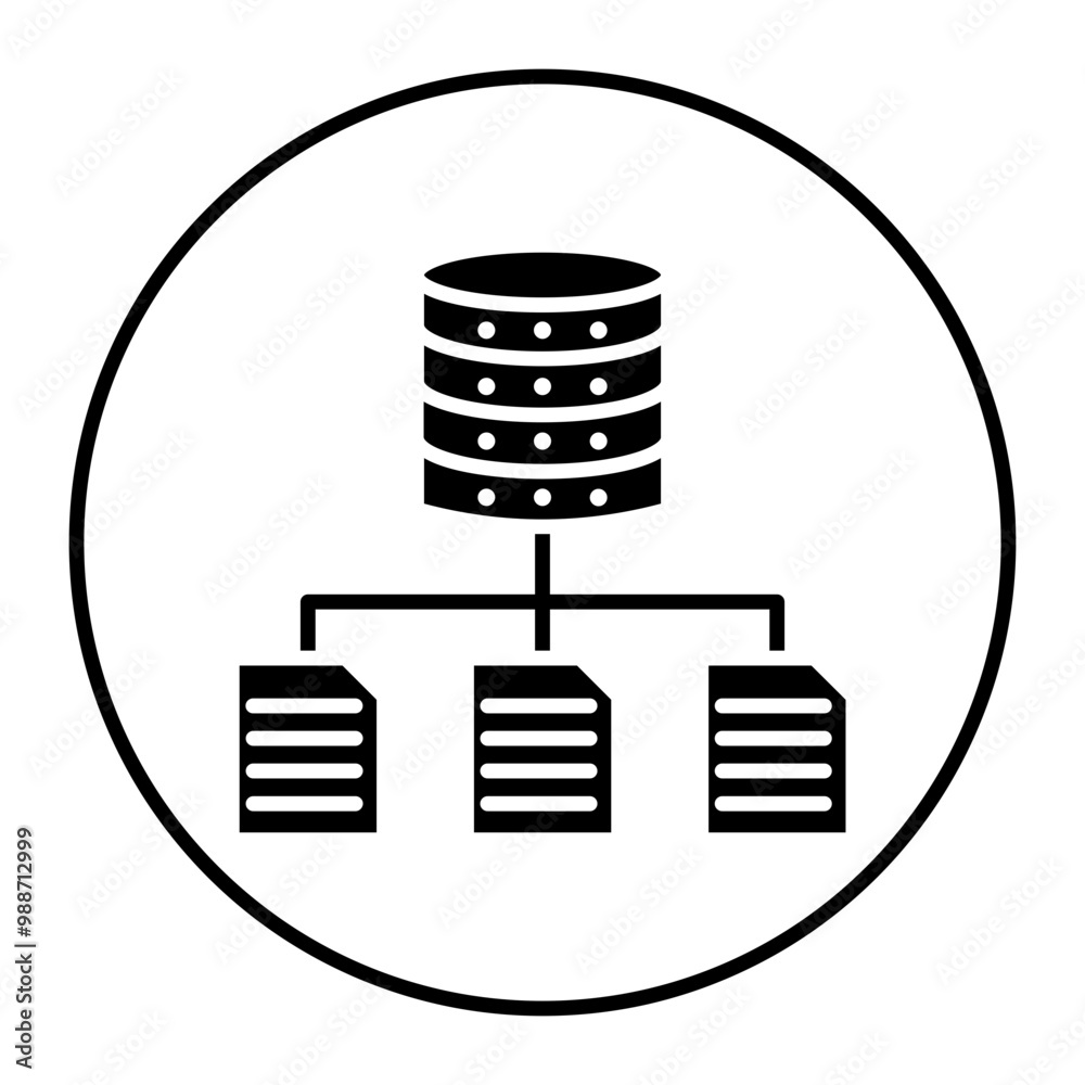 Canvas Prints Data Structure vector icon. Can be used for No Code iconset.