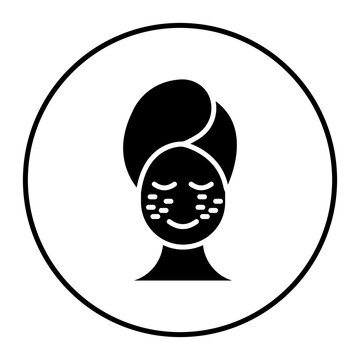 recommend clip art: Freckles vector icon. Can be used for Skincare iconset.