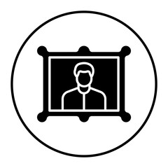 Photo Frame vector icon. Can be used for Comfort iconset.