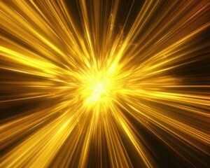 Burst Yellow. Golden Bright Star Shape with Frame Graphic
