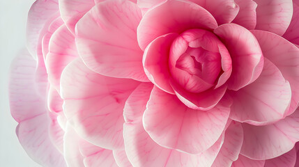 Fototapeta premium Delicate Pink Flower Petals: A Close-Up Macro Photography