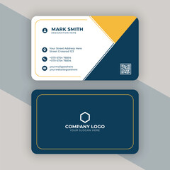 Clean professional business card template