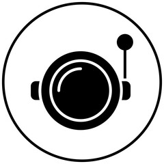 Astronaut Helmet vector icon. Can be used for Science Fiction iconset.