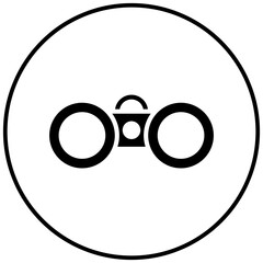 Binoculars vector icon. Can be used for Outdoor Fun iconset.