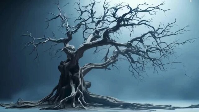 Old tree in the night