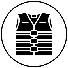 Life Jacket vector icon. Can be used for Outdoor Fun iconset.