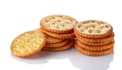 crackers white background
