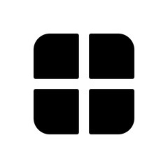 grid-alt button icon, modern vector isolated on white background