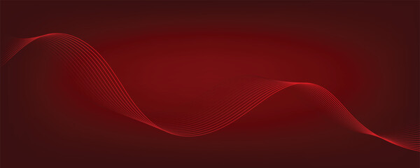 red abstract background with waves