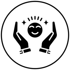 Gratitude vector icon. Can be used for Personality Traits iconset.