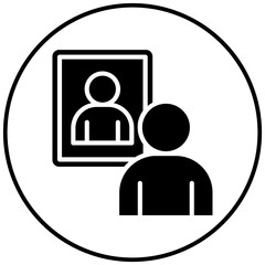 Self Awareness vector icon. Can be used for Personality Traits iconset.