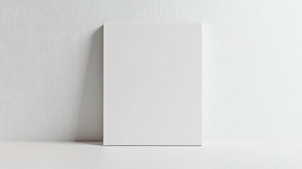 Fototapeta premium Pristine White Canvas in Minimalist Setting