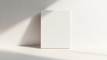 Elegant Pure White Canvas in Soft Natural Light