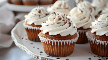 Delicious Vanilla Cupcakes with Chocolate Frosting