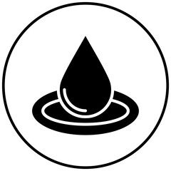 Water Droplet vector icon. Can be used for Earth Day iconset.
