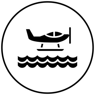 recommend clip art: Seaplane vector icon. Can be used for Coastline iconset.