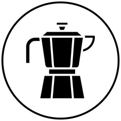 Italian Coffee Pot vector icon. Can be used for Italy iconset.