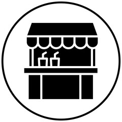 Vendor Stall vector icon. Can be used for Festa Junina iconset.