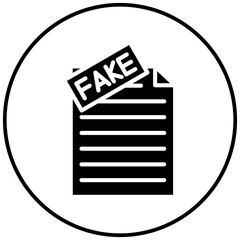 Fake Evidence vector icon. Can be used for Corruption iconset.